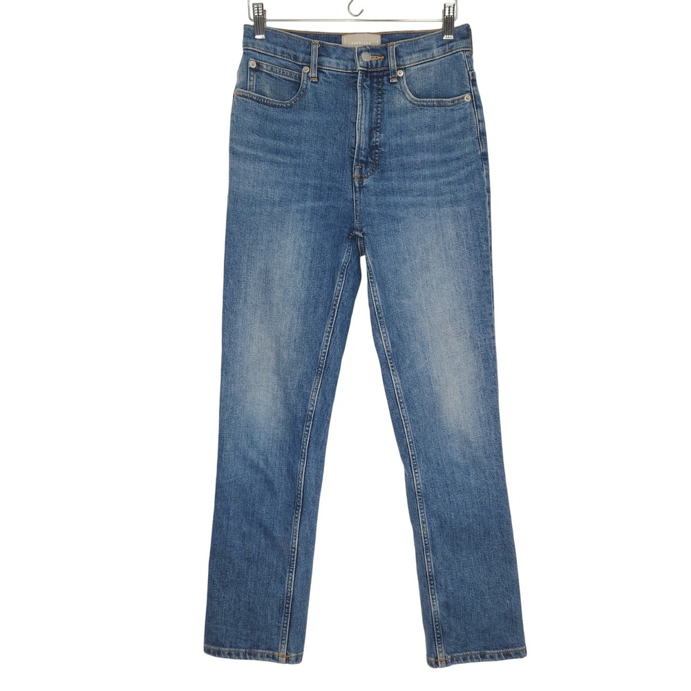 Everlane The Way-High Slim Jeans Womens 25 Short Medium Blue High Rise Denim